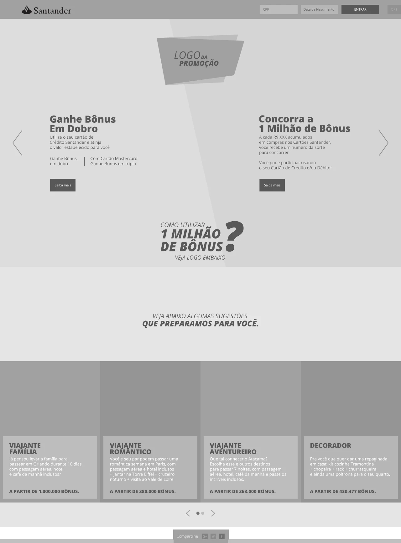 An alternative home-page structure.