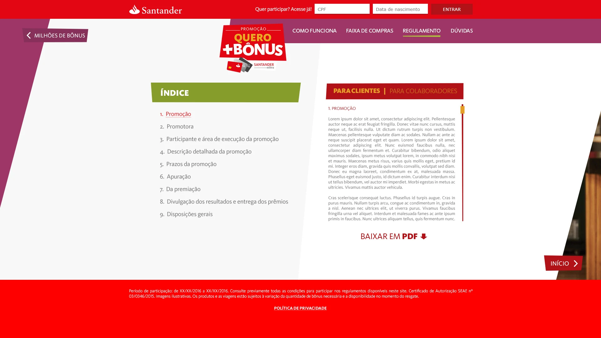 Campaign rules in the final visual design.