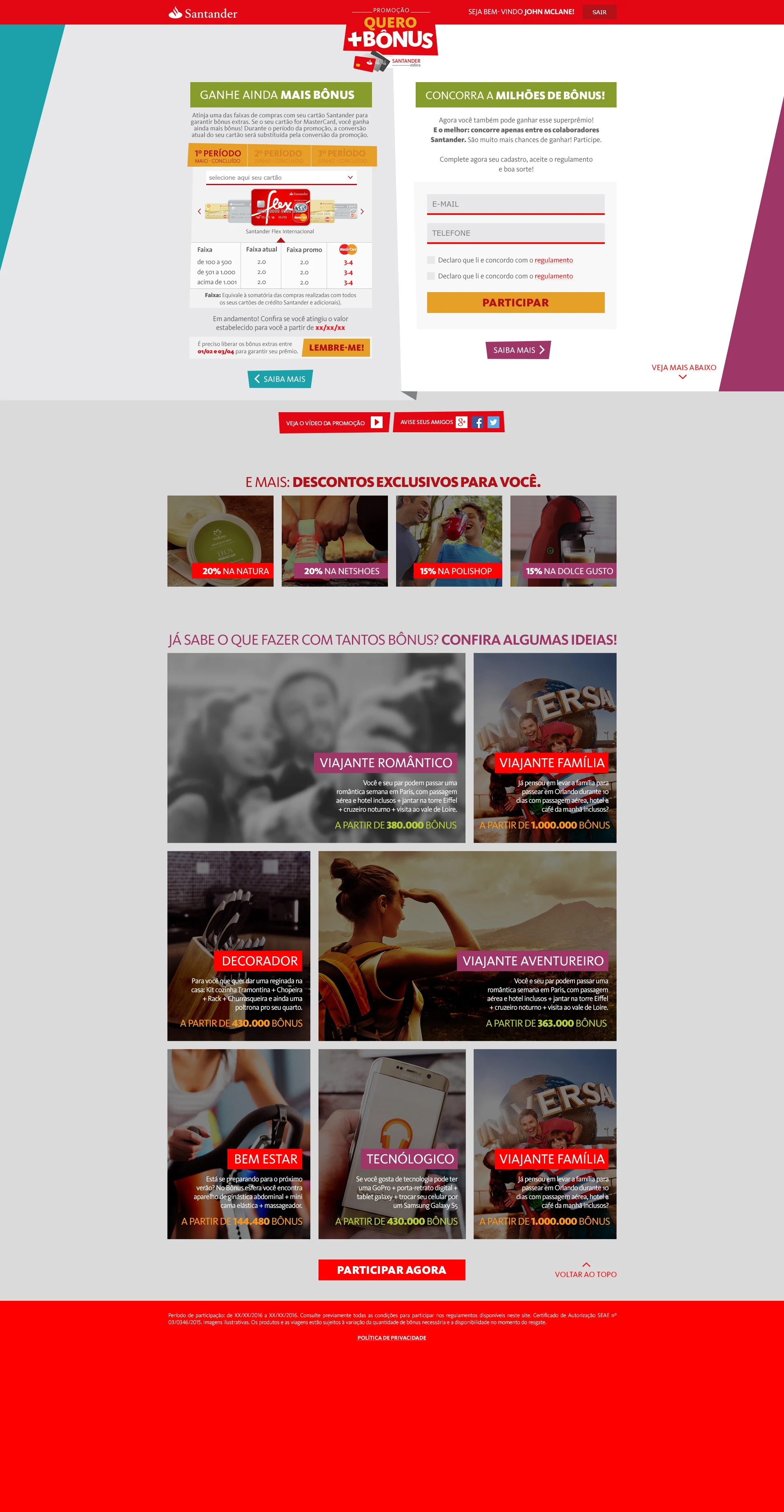 Final design — home logada COLABORADOR