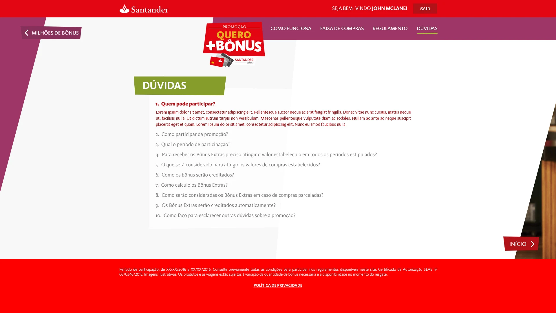 Frequently asked questions for the bonus campaign.