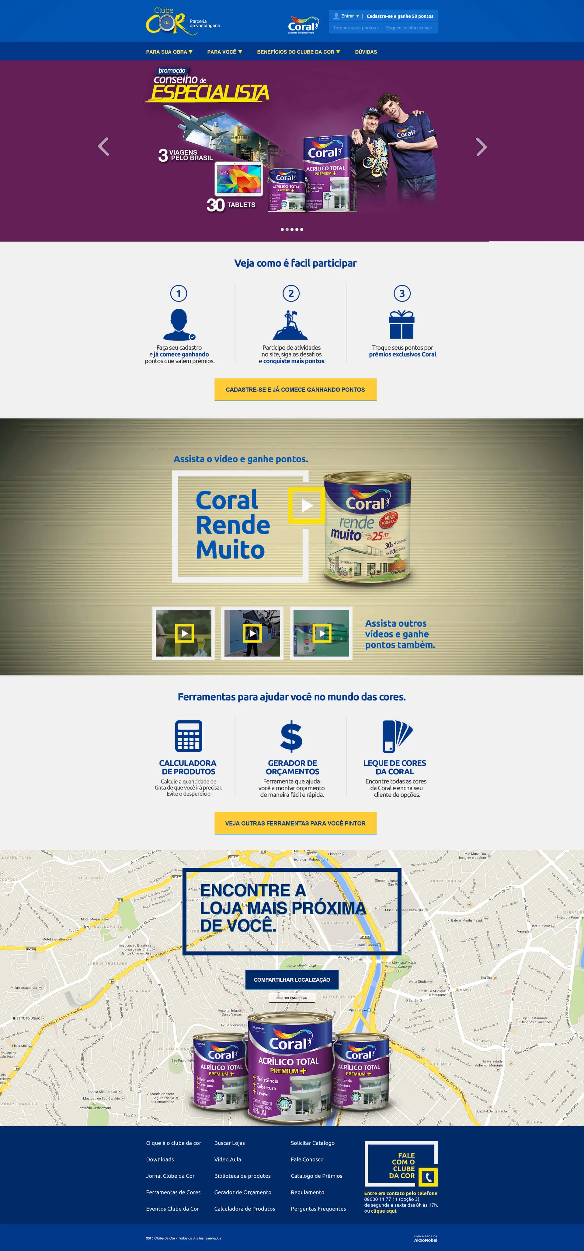 Coral landing page