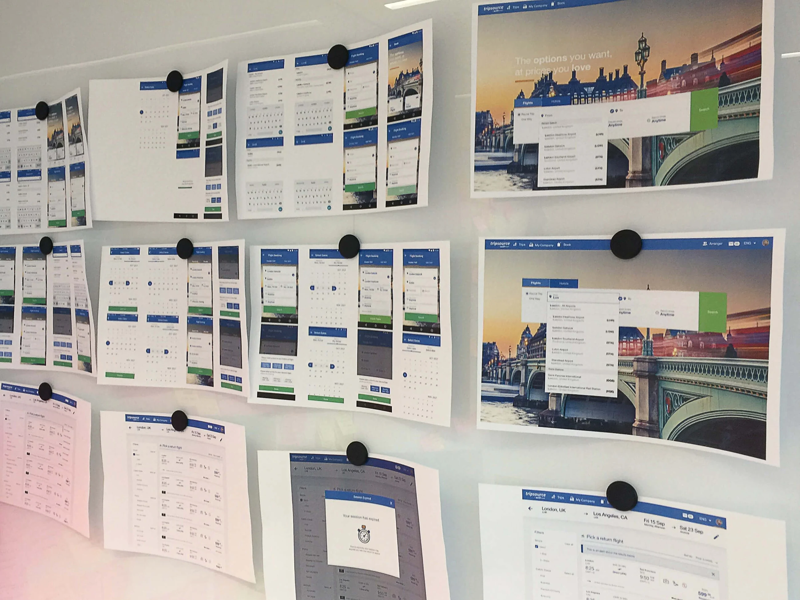 Working through the mobile and desktop design direction together.